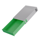 Press N Pull CR Pre Roll Slider Box Container - The 81 - White & Green. 81mm (224 qty.) - Dragon Chewer