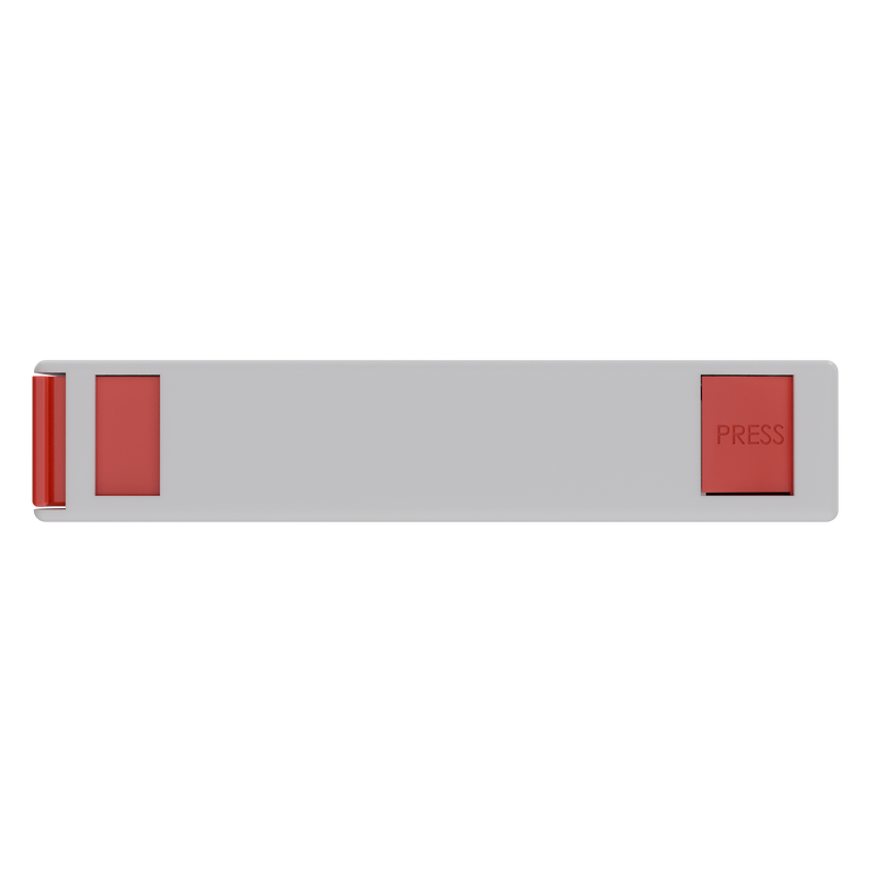Press N Pull CR Pre Roll Slider Box Container - The 81 - White & Red. 81mm (224 qty.)