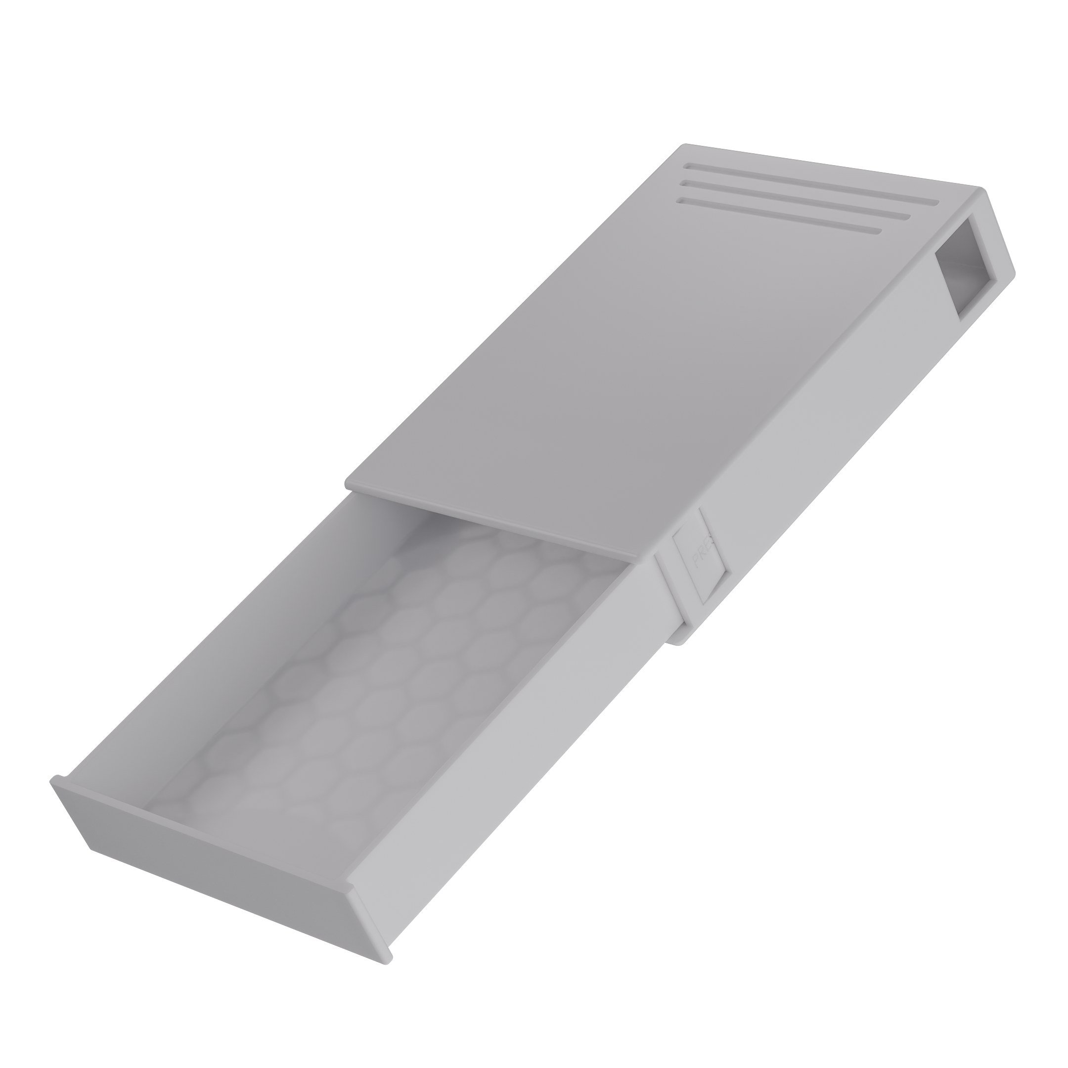 Press N Pull CR Pre Roll Slider Box Container - The 81 - White & White. 81mm (224 qty.) - Dragon Chewer