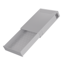 Press N Pull CR Pre Roll Slider Box Container - The 81 - White & White. 81mm (224 qty.) - Dragon Chewer