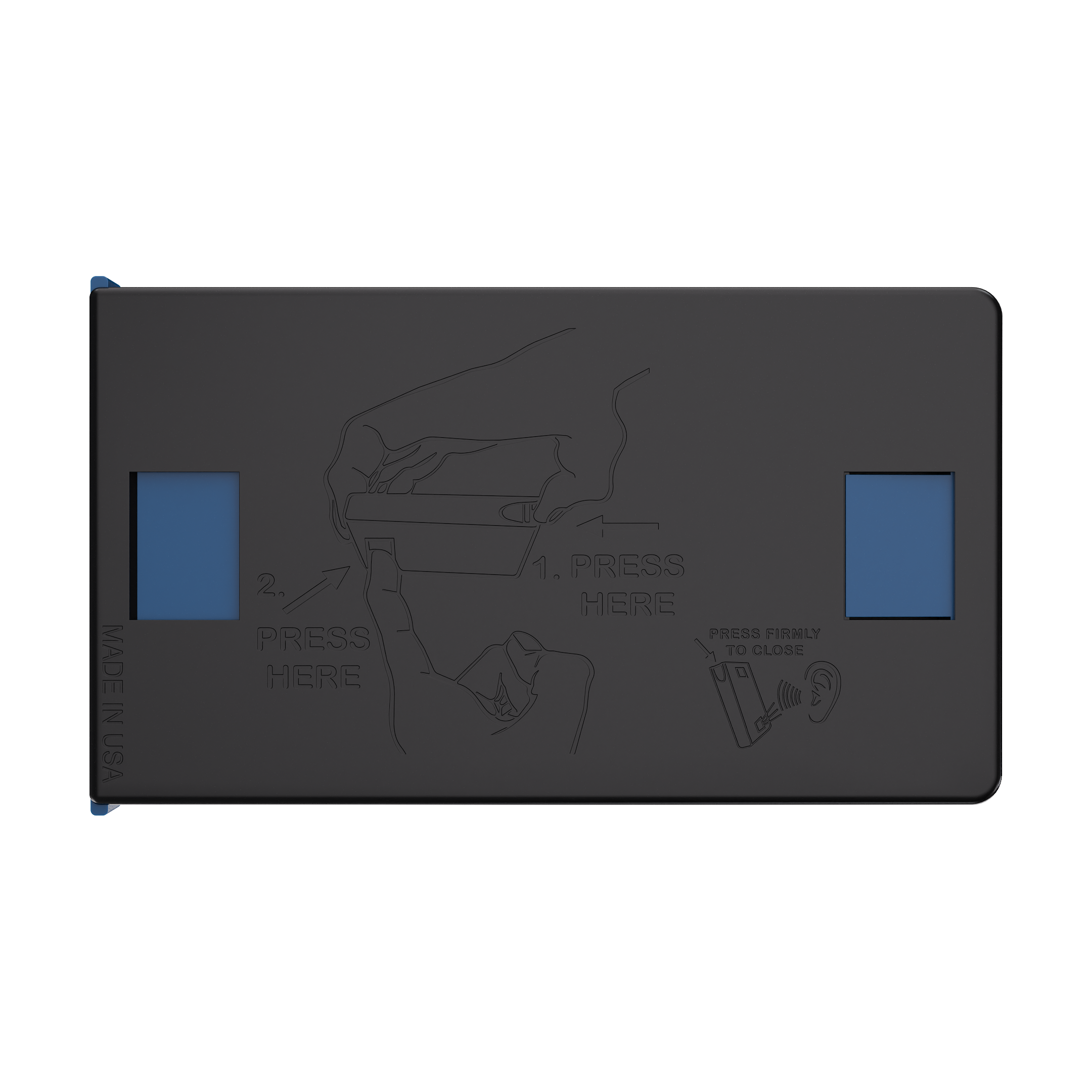 Press N Pull CR Box Container - The 98 - Black & Blue. 98mm (360 qty.) - Dragon Chewer