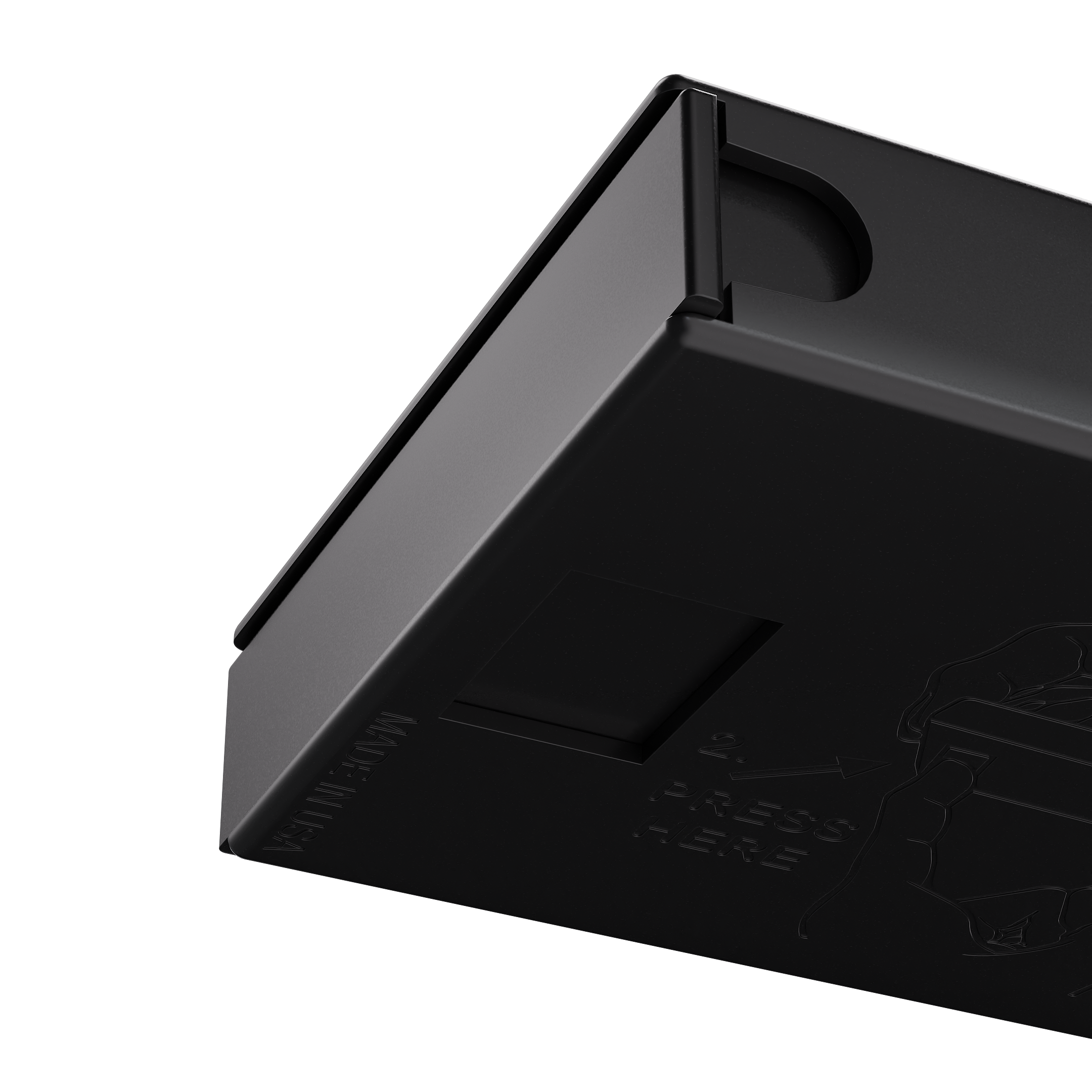 Press N Pull CR Box Container - The 98 - Black & Black. 98mm (360 qty.
