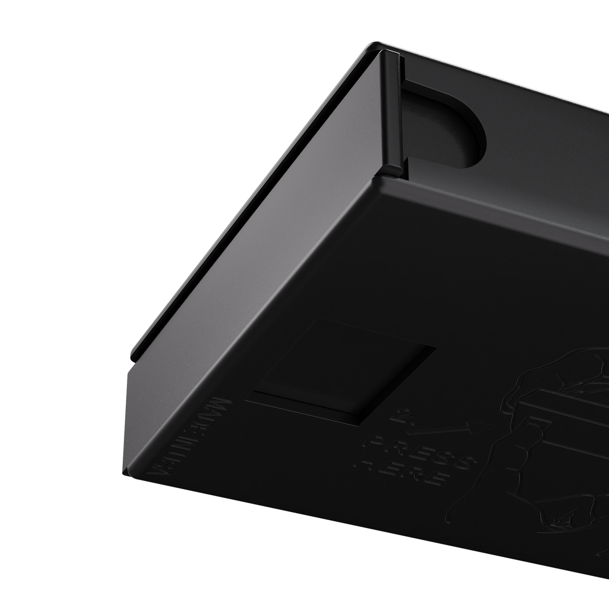 Press N Pull CR Box Container - The 98 - Black & Black. 98mm (360 qty.