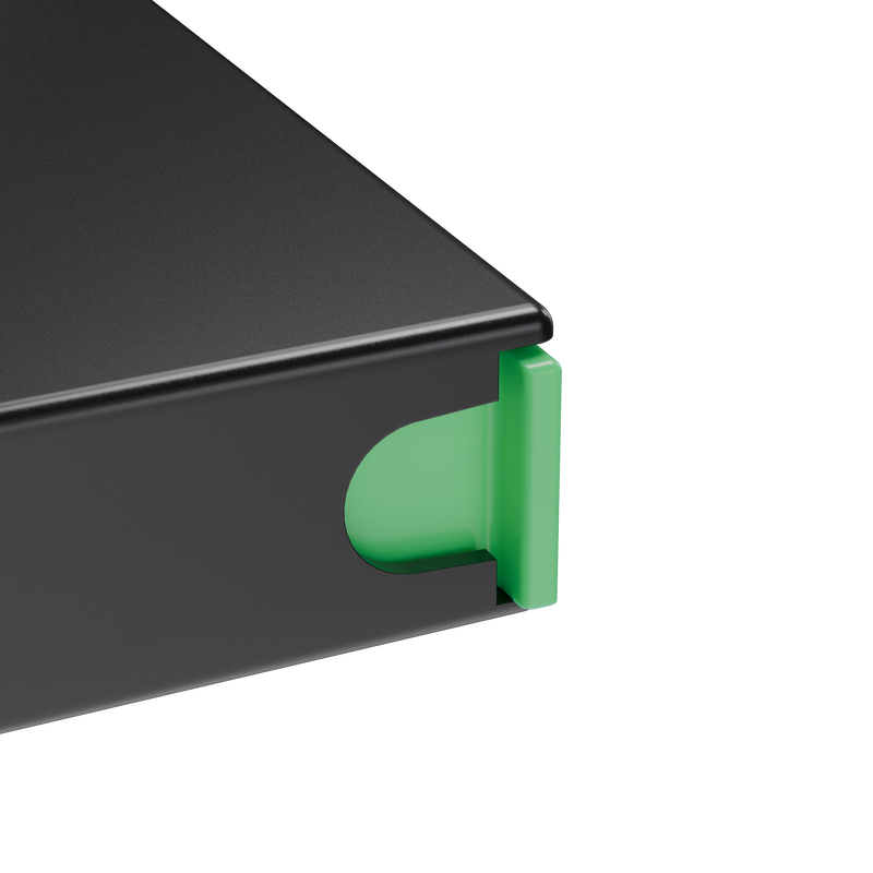 Press N Pull CR Box Container - The 98 - Black & Green. 98mm (360 qty.)