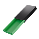 Press N Pull CR Box Container - The 98 - Black & Green. 98mm (360 qty.) - Dragon Chewer