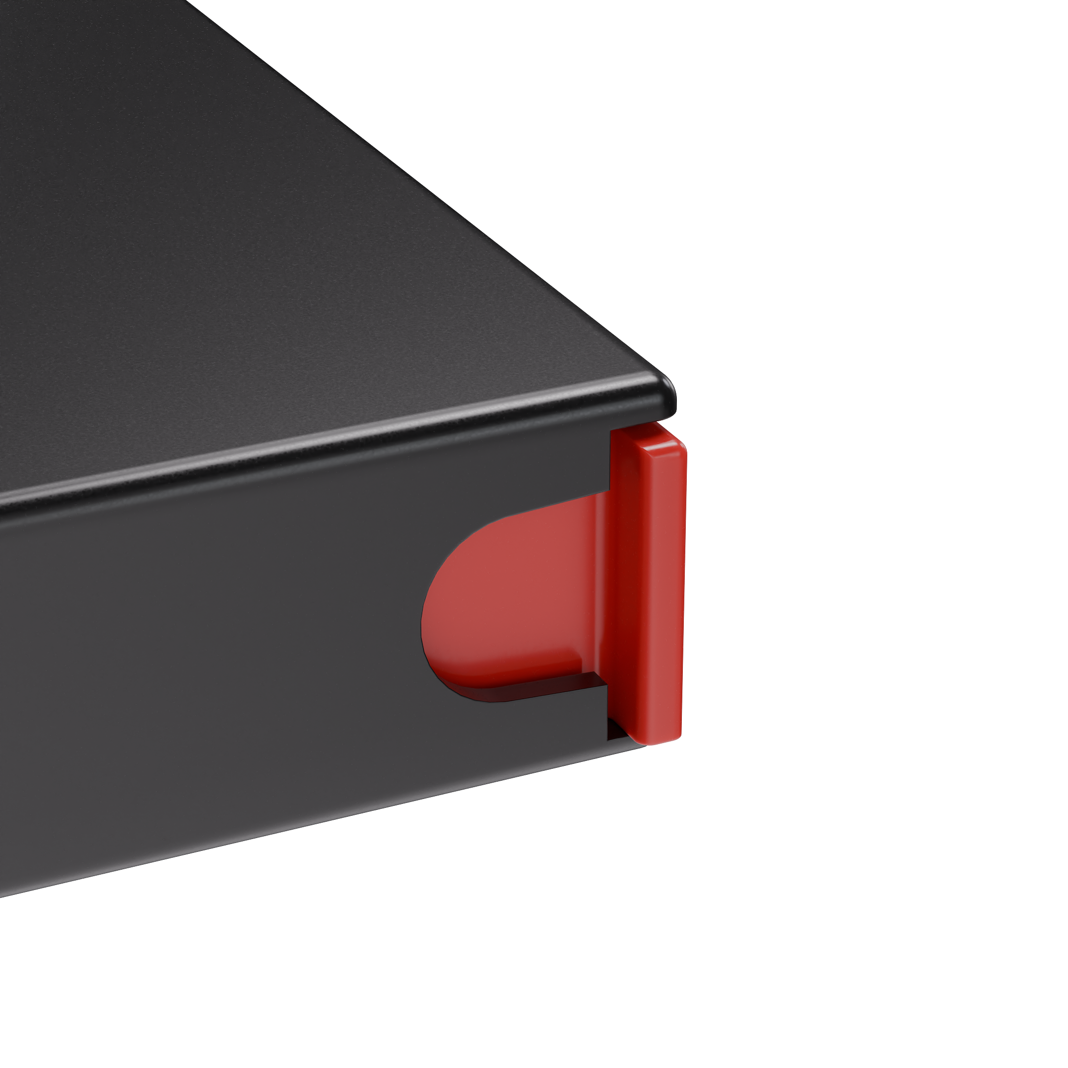 Press N Pull CR Box Container - The 98 - Black & Red. 98mm (360 qty.) - Dragon Chewer