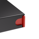 Press N Pull CR Box Container - The 98 - Black & Red. 98mm (360 qty.) - Dragon Chewer