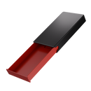 Press N Pull CR Box Container - The 98 - Black & Red. 98mm (360 qty.) - Dragon Chewer