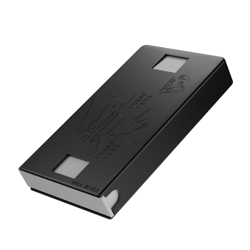 Press N Pull CR Box Container - The 98 - Black & White. 98mm (360 qty.)