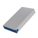 Press N Pull CR Box Container - The 98 - White & Blue. 98mm (360 qty.) - Dragon Chewer