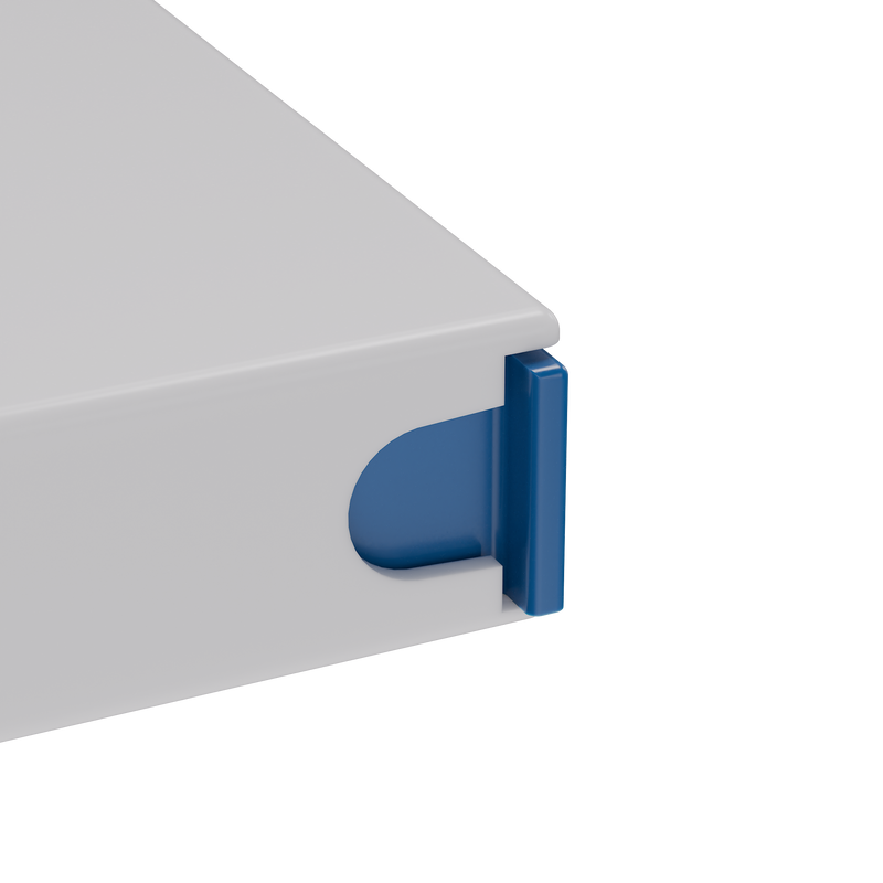 Press N Pull CR Box Container - The 98 - White & Blue. 98mm (360 qty.)