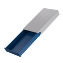 Press N Pull CR Box Container - The 98 - White & Blue. 98mm (360 qty.) - Dragon Chewer