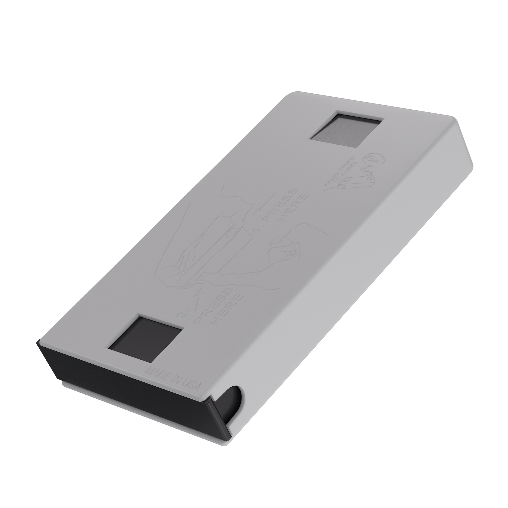 Press N Pull CR Box Container - The 98 - White & Black. 98mm (360 qty.) - Dragon Chewer