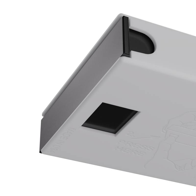 Press N Pull CR Box Container - The 98 - White & Black. 98mm (360 qty.)