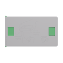 Press N Pull CR Box Container - The 98 - White & Green. 98mm (360 qty.) - Dragon Chewer