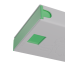Press N Pull CR Box Container - The 98 - White & Green. 98mm (360 qty.) - Dragon Chewer