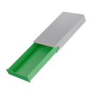 Press N Pull CR Box Container - The 98 - White & Green. 98mm (360 qty.) - Dragon Chewer