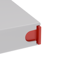 Press N Pull CR Box Container - The 98 - White & Red. 98mm (360 qty.) - Dragon Chewer