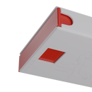 Press N Pull CR Box Container - The 98 - White & Red. 98mm (360 qty.) - Dragon Chewer