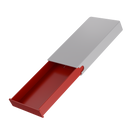 Press N Pull CR Box Container - The 98 - White & Red. 98mm (360 qty.) - Dragon Chewer