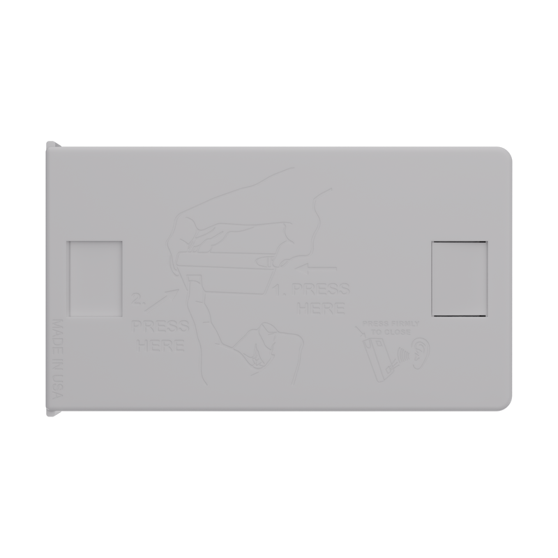 Press N Pull CR Box Container - The 98 - White & White. 98mm (360 qty.)