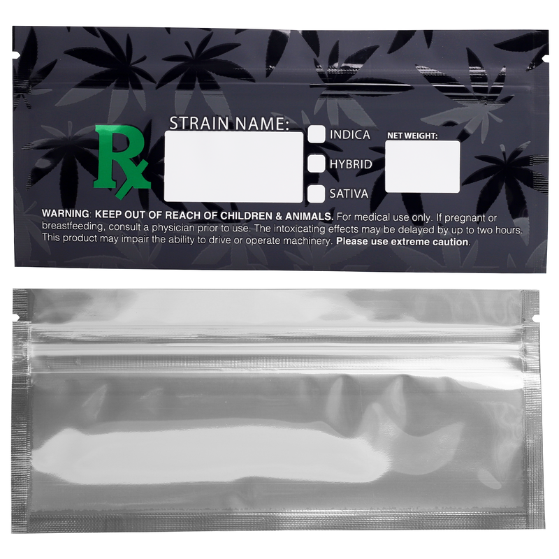 Pre Roll Green Rx Generic Designer Custom Printed Mylar Bags (1,000 qty.)