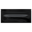 Gloss Black Vista Clear Dragon Chewer pre-roll smell proof mylar bags by HIGHLOCK. Best thick wholesale bulk dispensary custom child resistant packaging 420 barrier bags tamper evident resealable large food storage heat sealable 6 x 2.7 blunts cones papers joints 70mm 84mm 109mm