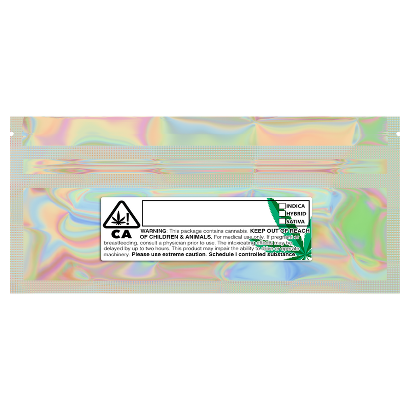 Pre Roll Gloss Holographic Vista Clear Translucent Transparent Dragon Chewer pre-roll smell proof mylar bags by HIGHLOCK. Best thick wholesale bulk dispensary custom child resistant packaging 420 barrier bags tamper evident resealable large food storage baggies 6 x 2.7 blunts cones papers joints 70mm 84mm 109mm rolling strain cali custom stickers template generic free logo 100 pack designer green rx 3x1