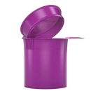 Purple 6 dram latch top pop top child resistant container bottle vial 8 4 dr wholesale packaging smell proof supplies dragon chewer template die diagram size bulk 1 gram 1g CR squeeze top airtight highlock HL vial bottle