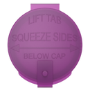 Purple 6 dram latch top pop top child resistant container bottle vial 8 4 dr wholesale packaging smell proof supplies dragon chewer template die diagram size bulk 1 gram 1g CR squeeze top airtight highlock HL nearby near me vial bottle sizes cap empty BPA free pill lids small 