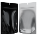 Gloss Black Vista Clear Translucent Transparent Dragon Chewer 7 g gram 1/4 ounce smell proof mylar bags by HIGHLOCK. Best thick wholesale bulk dispensary custom child resistant packaging 420 barrier bags tamper evident resealable large food storage near me nearby 4 x 6 hang hole