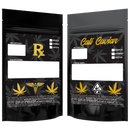 gloss black opaque Dragon Chewer 7g gram 1/4 ounce smell proof mylar bags by HIGHLOCK. Custom labels stickers designer rx 100 pack. Best thick wholesale bulk dispensary custom child resistant packaging 420 barrier bags tamper evident resealable large food storage 4x6 cali caviar