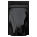 Gloss Black Opaque Dragon Chewer 7 g gram 1/4 quarter ounce smell proof mylar bags by HIGHLOCK. Best thick wholesale bulk dispensary custom child resistant packaging 420 barrier bags tamper evident resealable large food storage heat sealable 4 x 6