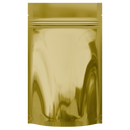 Gloss Gold Vista Clear Dragon Chewer 7 g gram 1/4 quarter ounce smell proof mylar bags by HIGHLOCK. Best thick wholesale bulk dispensary custom child resistant packaging 420 barrier bags tamper evident resealable large food storage heat sealable 4 x 6