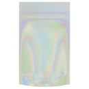 Gloss Holographic Vista Clear Dragon Chewer 7 g gram .25 ounce smell proof mylar bags by HIGHLOCK. Best thick wholesale bulk dispensary custom child resistant packaging 420 barrier bags tamper evident resealable large food storage heat sealable tear notches 4 x 6