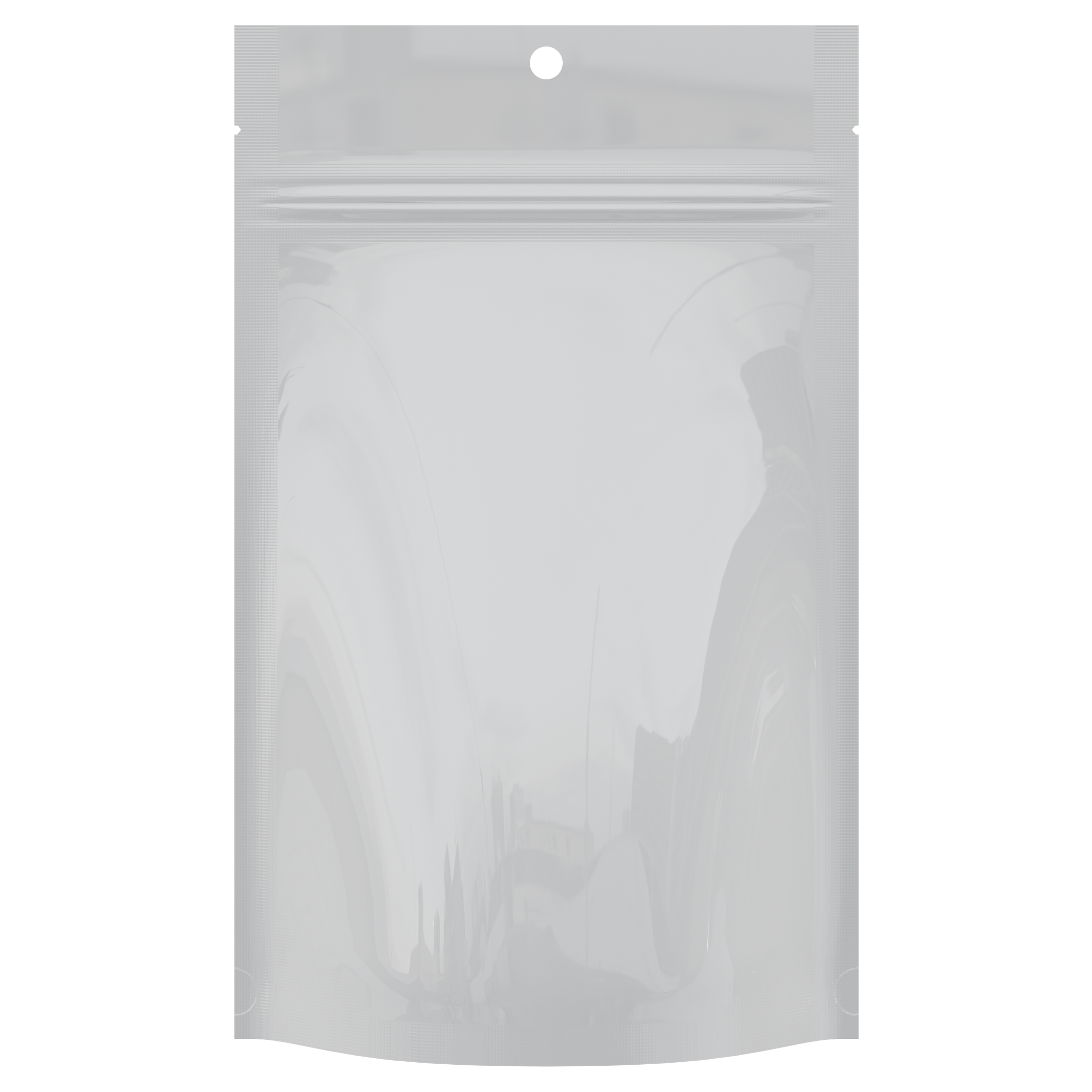 Gloss White Opaque Dragon Chewer 7 g gram 1/4 quarter ounce smell proof mylar bags by HIGHLOCK. Best thick wholesale bulk dispensary custom child resistant packaging 420 barrier bags tamper evident resealable large food storage heat sealable 4 x 6 hang hole