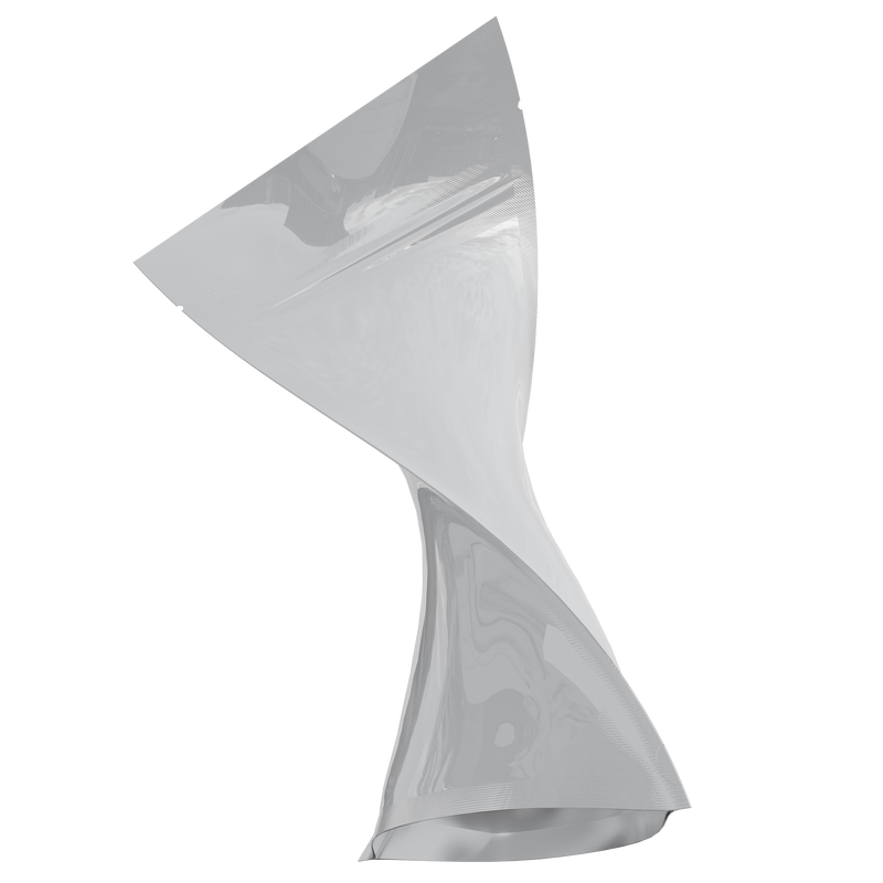 Gloss White Opaque Dragon Chewer 7 g gram 1/4 ounce smell proof mylar bags by HIGHLOCK. Best thick wholesale bulk dispensary custom child resistant packaging 420 barrier bags tamper evident resealable large food storage near me nearby 4 x 6 50 pack