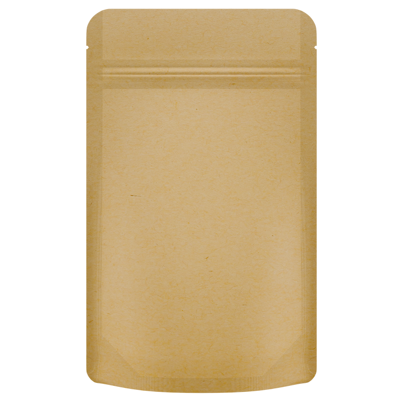 Kraft Paper Opaque Dragon Chewer 7 g gram 1/4 ounce smell proof mylar bags by HIGHLOCK. Best thick wholesale bulk dispensary custom child resistant packaging 420 barrier bags tamper evident resealable large food storage baggies 4 x 6 