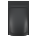 Matte Black Opaque Dragon Chewer 7 g gram 1/4 ounce smell proof mylar bags by HIGHLOCK. Best thick wholesale bulk dispensary custom child resistant packaging 420 barrier bags tamper evident resealable large food storage baggies 4 x 6