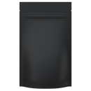 Matte Black Opaque Dragon Chewer 7 g gram 1/4 quarter ounce smell proof mylar bags by HIGHLOCK. Best thick wholesale bulk dispensary custom child resistant packaging 420 barrier bags tamper evident resealable large food storage heat sealable 4 x 6 50 pack