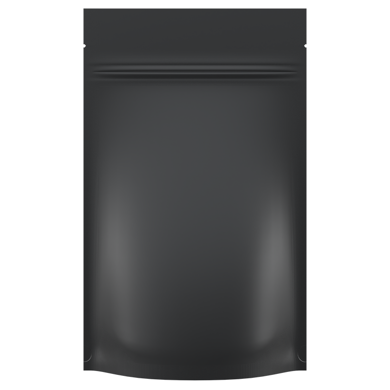 matte black opaque Dragon Chewer 7g fourth ounce smell proof mylar bags by HIGHLOCK. Custom labels stickers designer rx 100 pack template design brand logo. Best thick wholesale bulk dispensary custom child resistant packaging 420 barrier bags tamper evident resealable large food storage heat sealable 4x6 cali caviar
