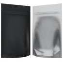 Matte Black Vista Clear Translucent Transparent Dragon Chewer 7 g gram 1/4 ounce smell proof mylar bags by HIGHLOCK. Best thick wholesale bulk dispensary custom child resistant packaging 420 barrier bags tamper evident resealable large food storage near me nearby 4 x 6