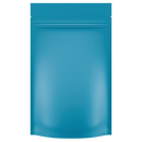 Matte Blue Opaque Dragon Chewer 7 g gram 1/4 ounce smell proof mylar bags by HIGHLOCK. Best thick wholesale bulk dispensary custom child resistant packaging 420 barrier bags tamper evident resealable large food storage baggies 4 x 6