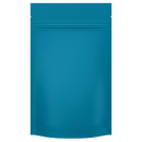 Matte Blue Opaque Dragon Chewer 7 g gram 1/4 quarter ounce smell proof mylar bags by HIGHLOCK. Best thick wholesale bulk dispensary custom child resistant packaging 420 barrier bags tamper evident resealable large food storage heat sealable 4 x 6 50 pack