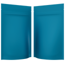 Matte Blue Opaque Dragon Chewer 7 g gram 1/4 ounce smell proof mylar bags by HIGHLOCK. Best thick wholesale bulk dispensary custom child resistant packaging 420 barrier bags tamper evident resealable large food storage near me nearby 4 x 6