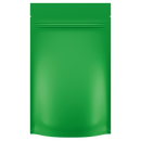 Matte Green Opaque Dragon Chewer 7 g gram 1/4 ounce smell proof mylar bags by HIGHLOCK. Best thick wholesale bulk dispensary custom child resistant packaging 420 barrier bags tamper evident resealable large food storage baggies 4 x 6