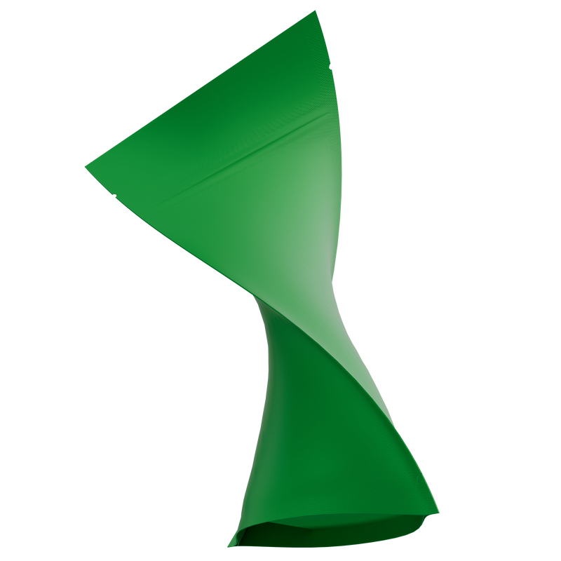 Matte Green Opaque Dragon Chewer 7 g gram 1/4 ounce smell proof mylar bags by HIGHLOCK. Best thick wholesale bulk dispensary custom child resistant packaging 420 barrier bags tamper evident resealable large food storage near me nearby 4 x 6 50 pack