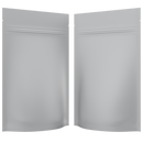 Matte White Opaque Dragon Chewer 7 g gram 1/4 ounce smell proof mylar bags by HIGHLOCK. Best thick wholesale bulk dispensary custom child resistant packaging 420 barrier bags tamper evident resealable large food storage 4x6 pouch gusset 50 pack