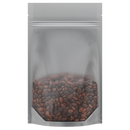 1/4 Ounce Gloss Silver & Clear Mylar Bags + Labels - (100 qty.) - Dragon Chewer