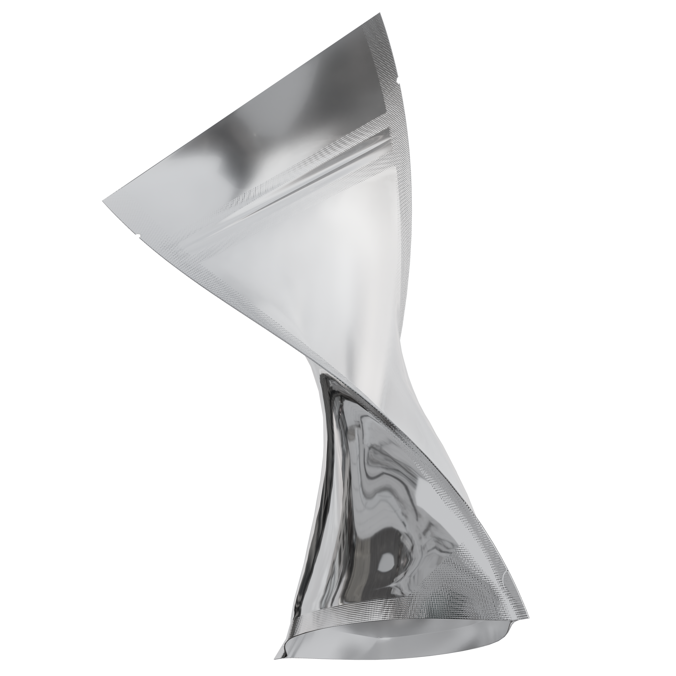 1/4 Ounce Gloss Silver & Clear Mylar Bags + Labels - (100 qty.) - Dragon Chewer